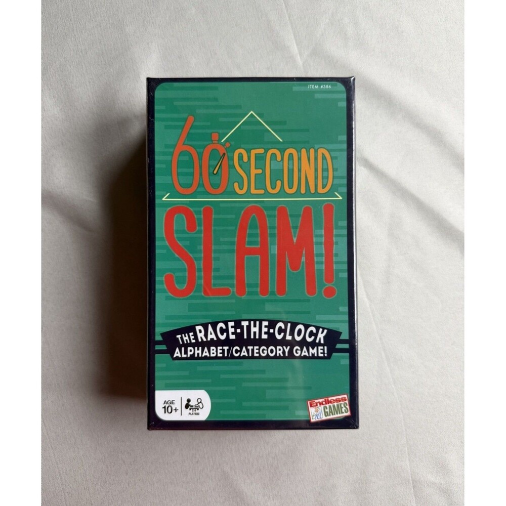 60 Second Slam! Race The Clock Alphabet Category Game Factory Sealed